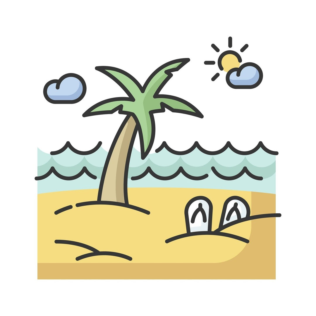 Tourism RGB color icons set