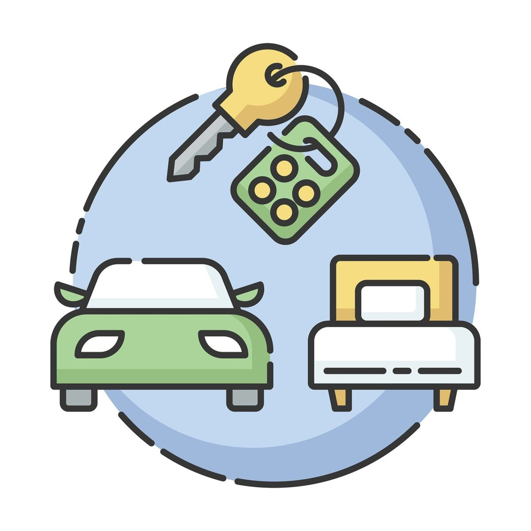 Tourism RGB color icons set