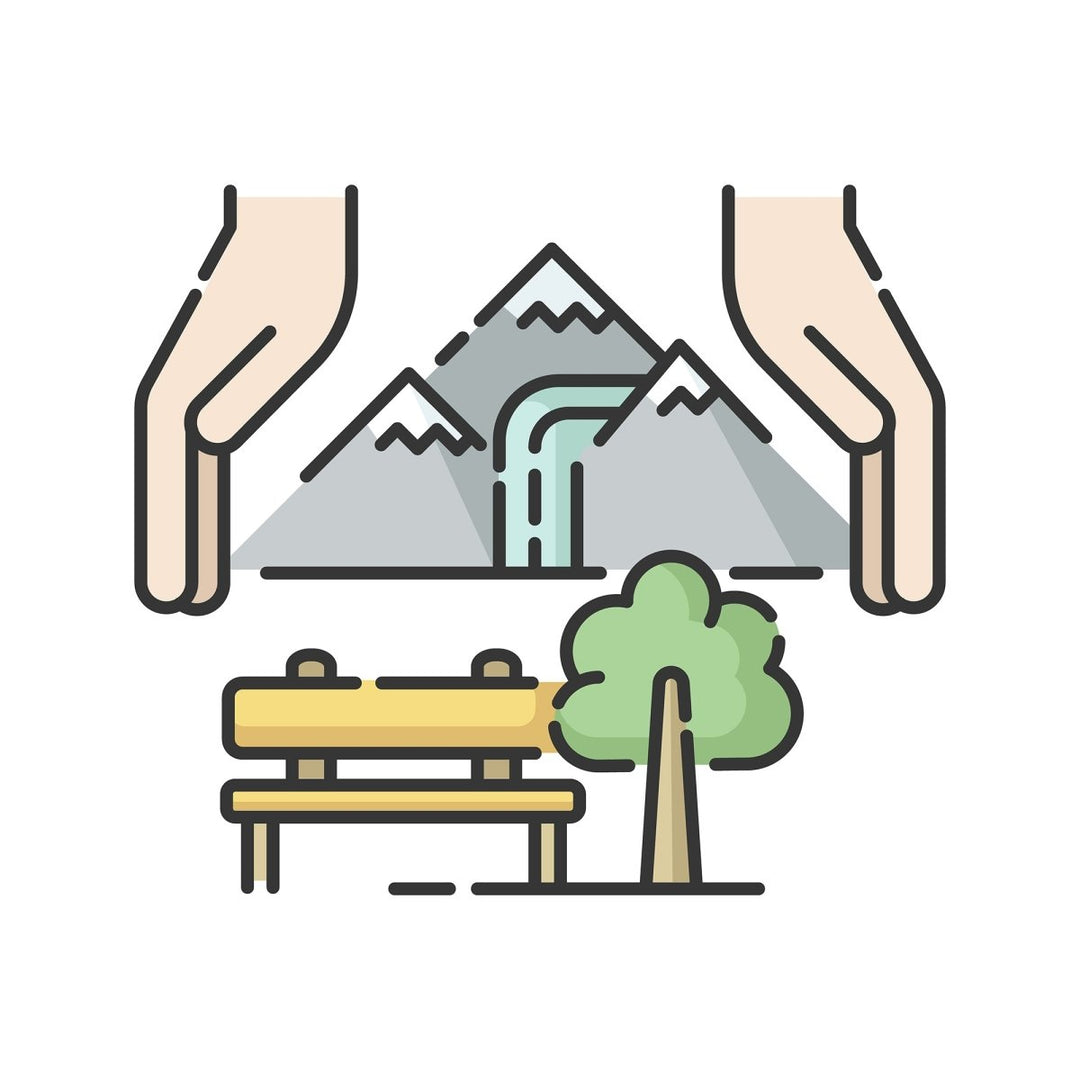 Tourism RGB color icons set