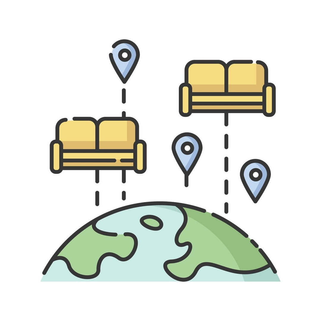 Tourism RGB color icons set