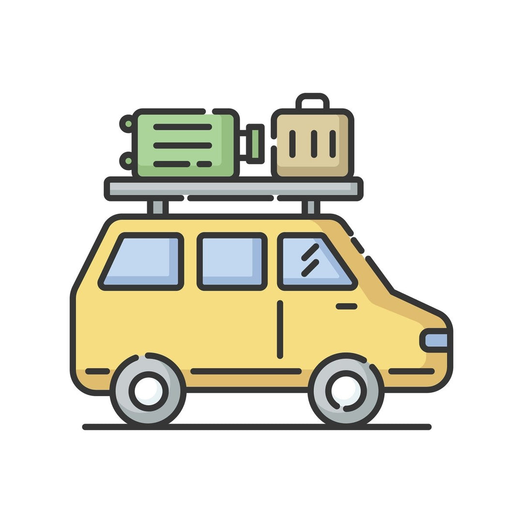 Tourism RGB color icons set