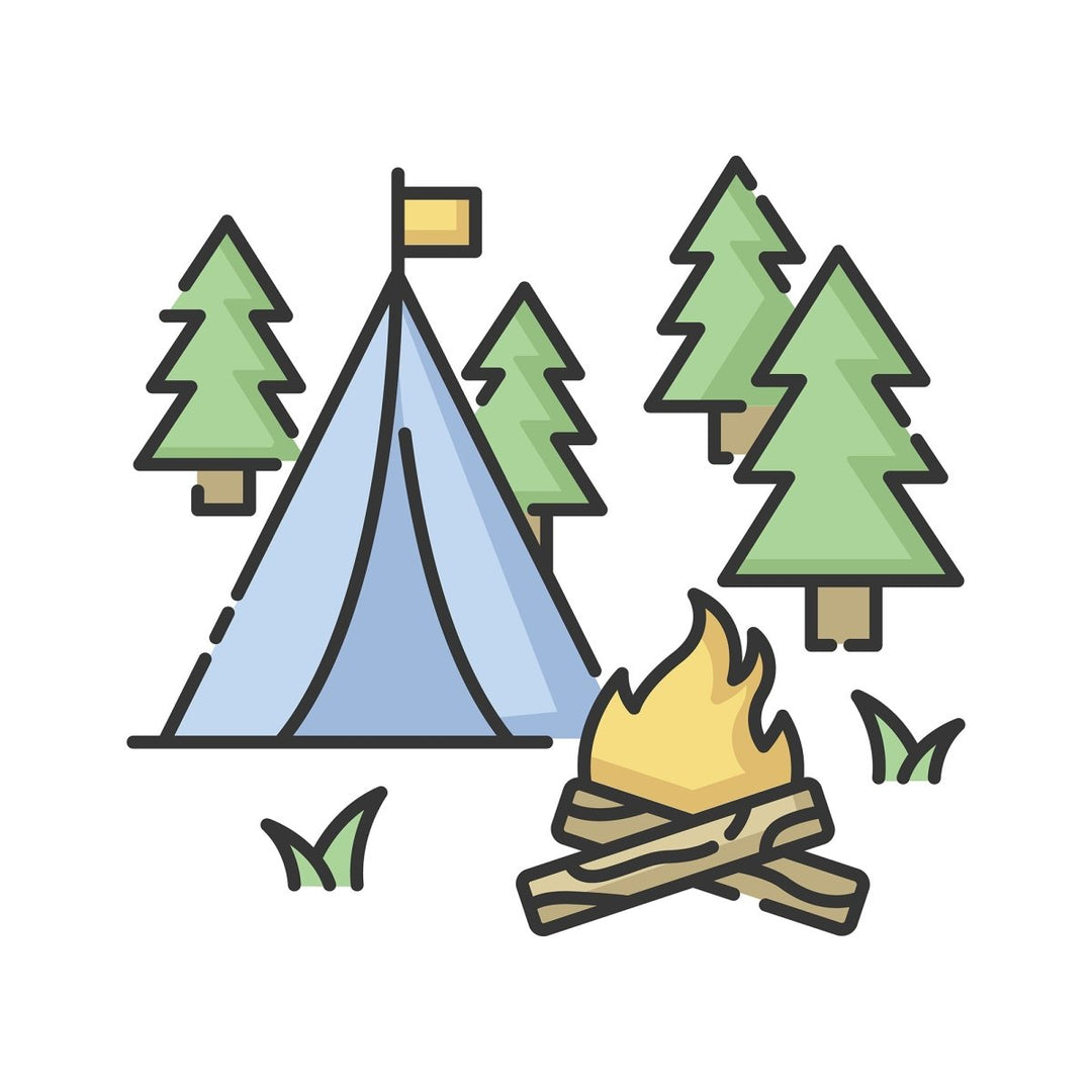 Tourism RGB color icons set