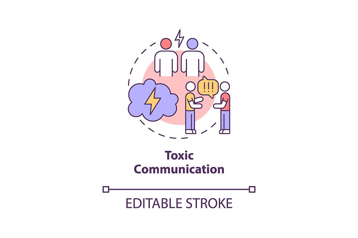 Toxic Relationship Concept Icons Bundle