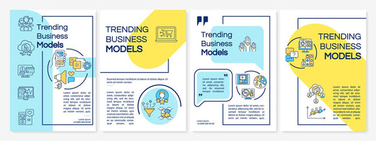 Traditional business model mint brochure template bundle