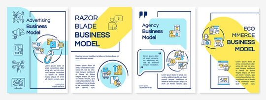 Traditional business model mint brochure template bundle