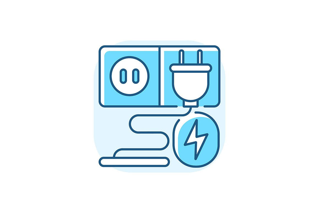Train services blue RGB color icons set