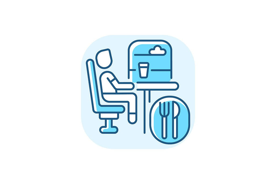 Train services blue RGB color icons set