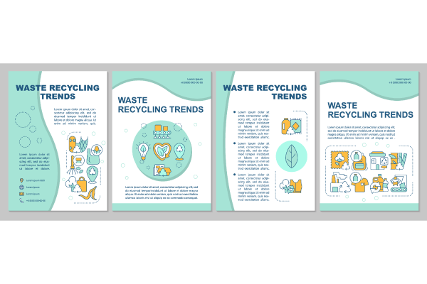 Trash Recycling Trends Brochure Bundle