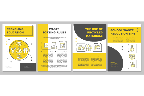 Trash Recycling Trends Brochure Bundle