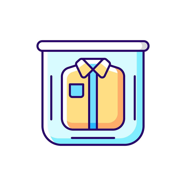 Travel size objects RGB color icons set