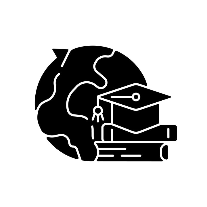 Types of travel black glyph icons set on white space
