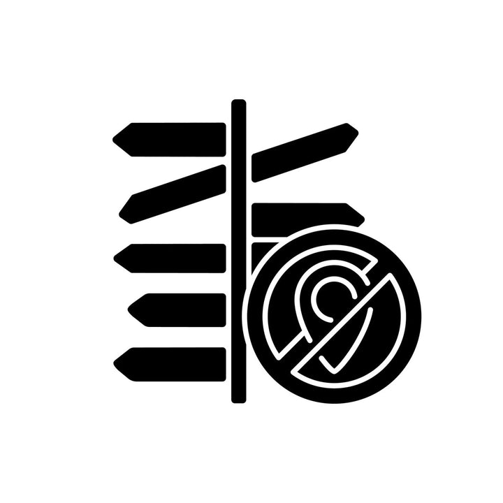 Types of travel black glyph icons set on white space