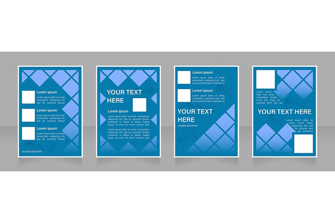 Universal blank brochure design bundle