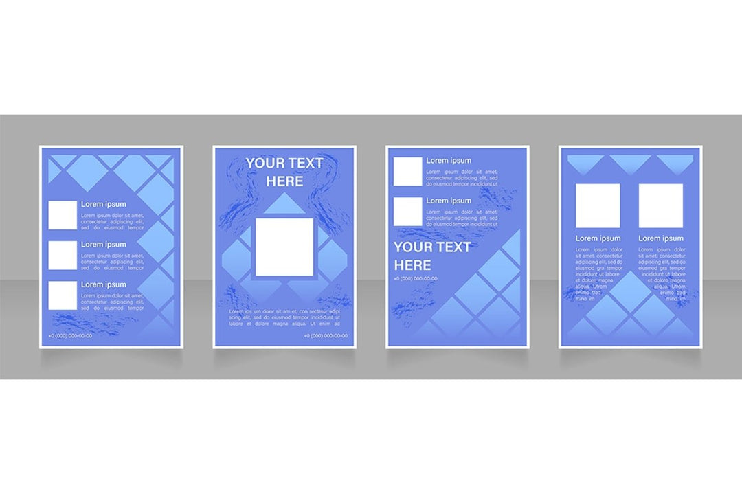 Universal blank brochure design bundle