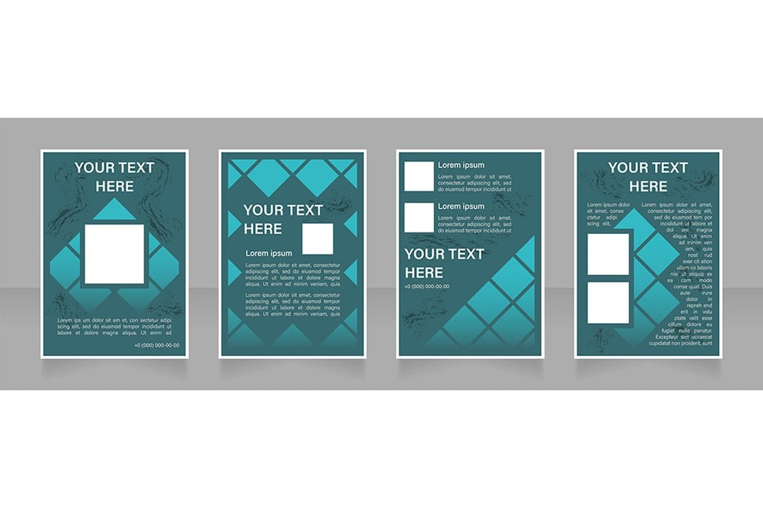 Universal blank brochure design bundle