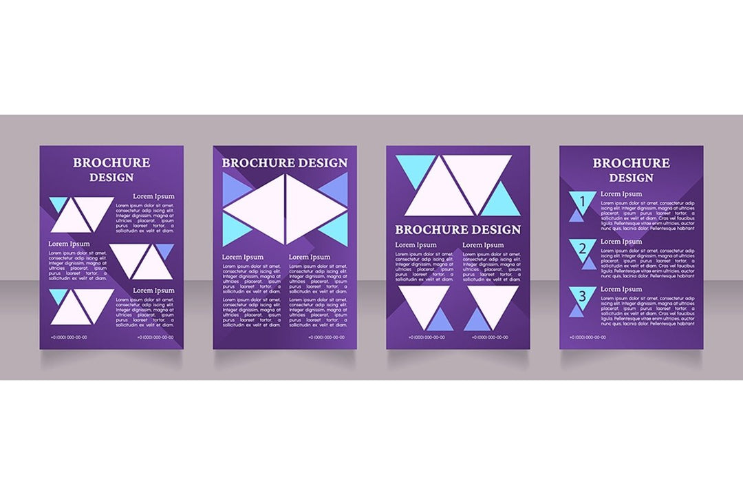 Universal blank brochure design bundle