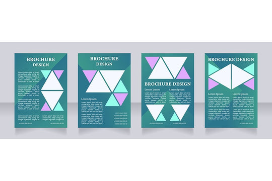 Universal blank brochure design bundle