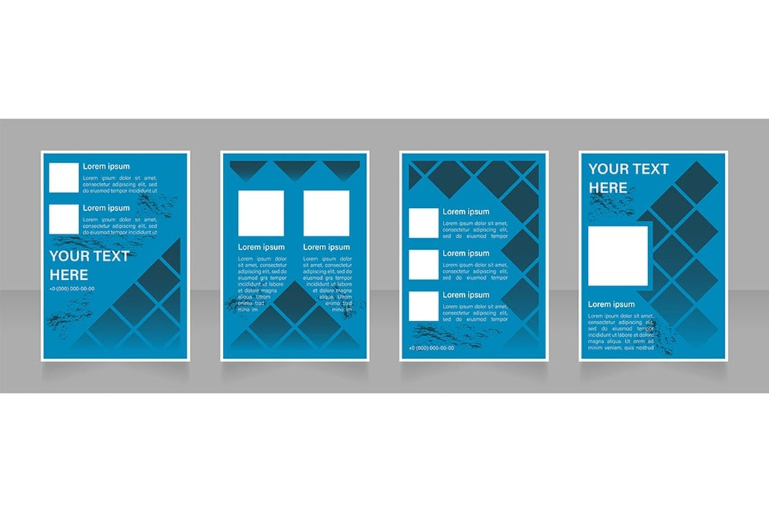 Universal blank brochure design bundle