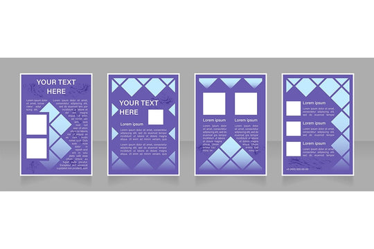 Universal blank brochure design bundle