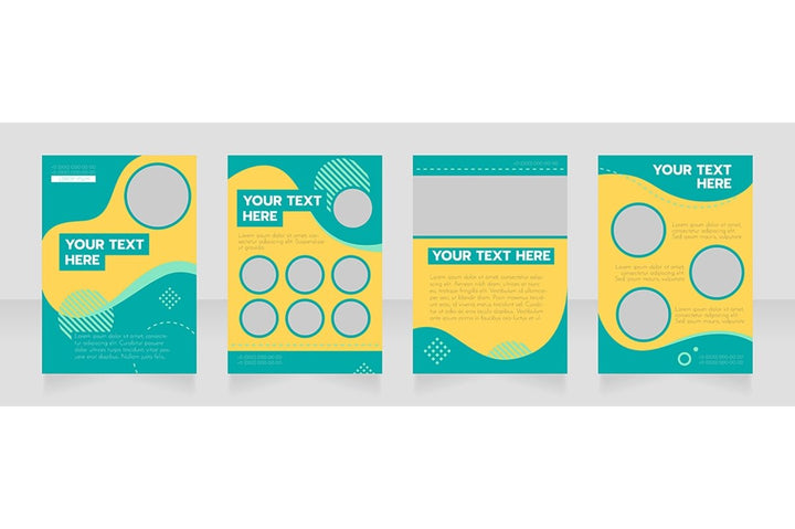 Universal blank brochure design bundle