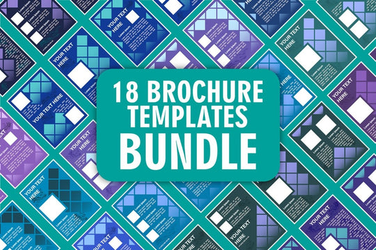 Universal blank brochure design bundle