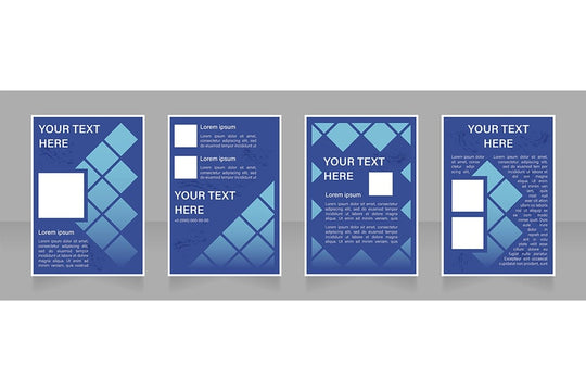 Universal blank brochure design bundle