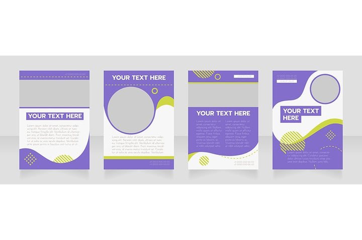Universal blank brochure design bundle