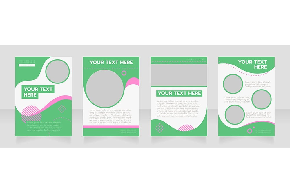 Universal blank brochure design bundle