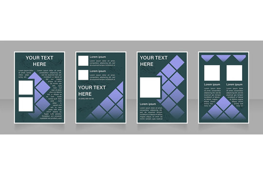 Universal blank brochure design bundle