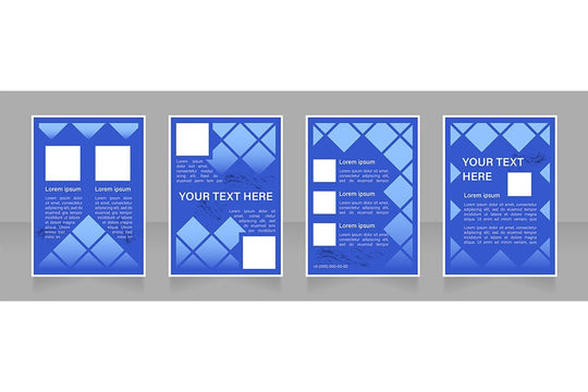 Universal blank brochure design bundle