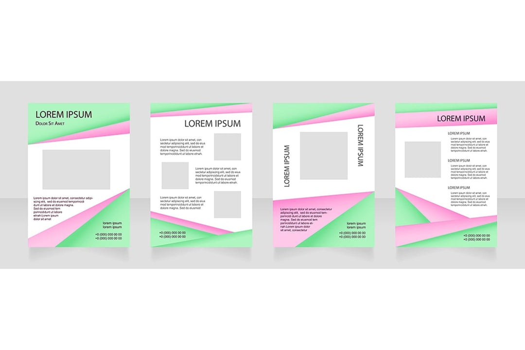 Universal blank brochure layout design