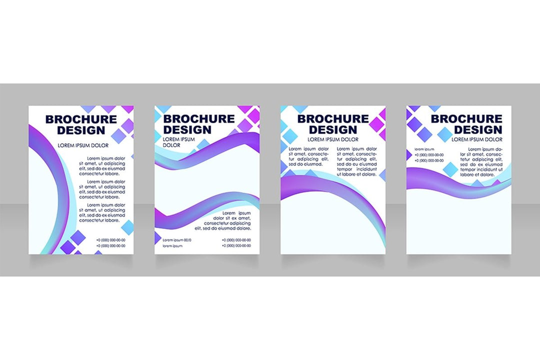 Universal blank brochure layout design