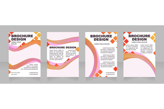 Universal blank brochure layout design