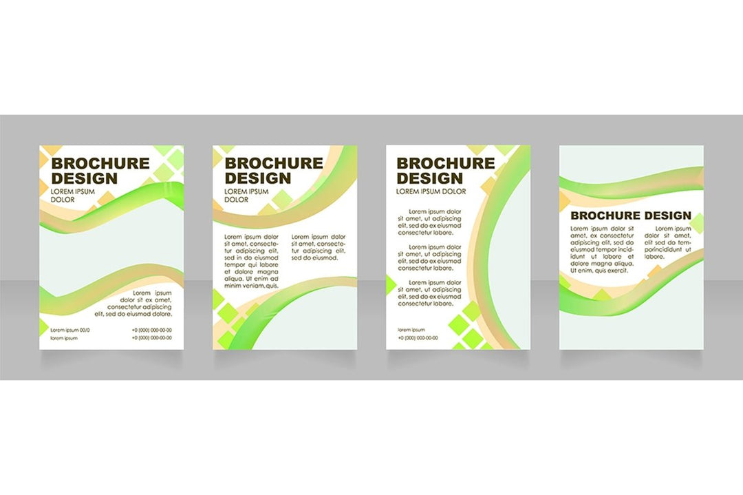 Universal blank brochure layout design