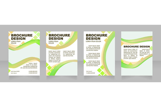 Universal blank brochure layout design