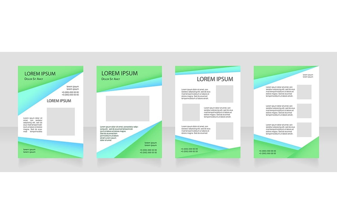 Universal blank brochure layout design