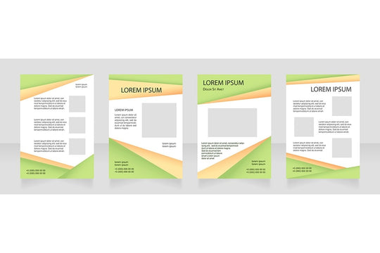 Universal blank brochure layout design