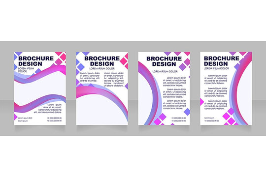 Universal blank brochure layout design