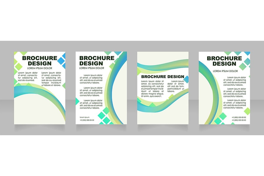 Universal blank brochure layout design