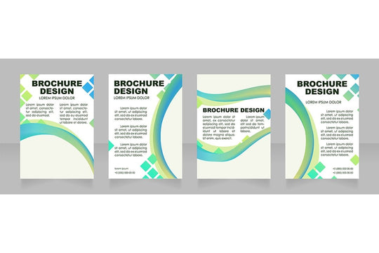 Universal blank brochure layout design