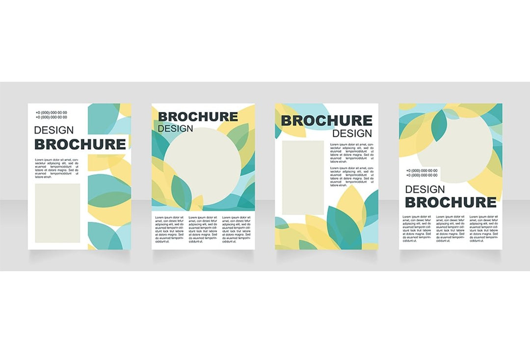 Universal blank brochure layout design