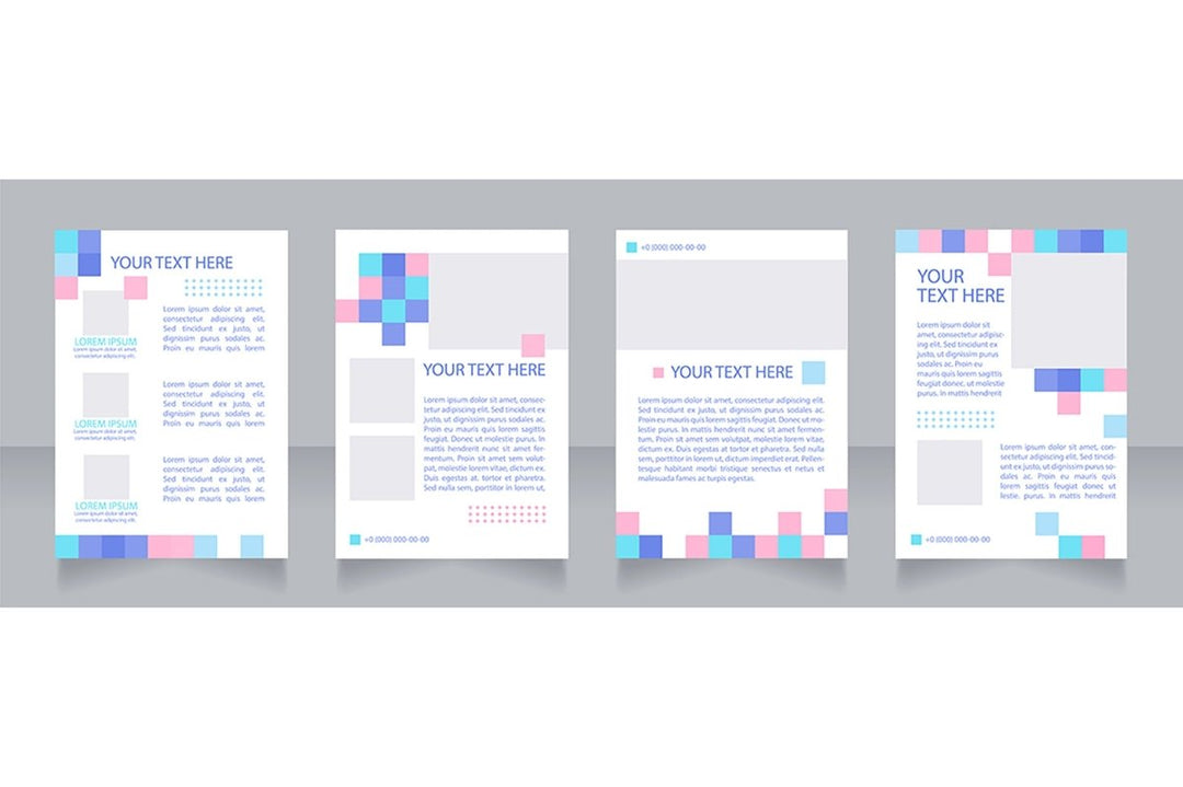 Universal blank brochure layout design bundle