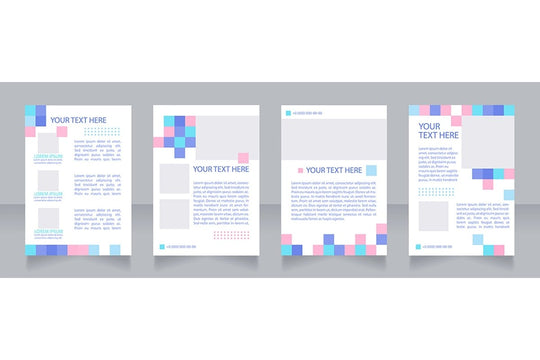 Universal blank brochure layout design bundle