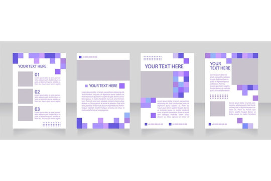 Universal blank brochure layout design bundle