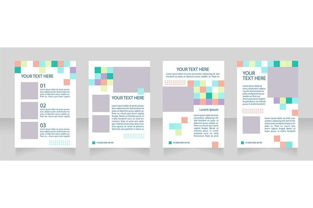 Universal blank brochure layout design bundle