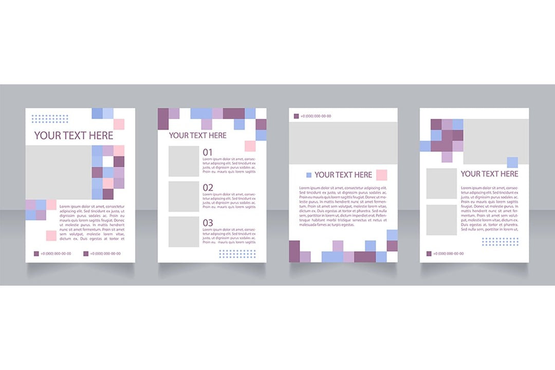 Universal blank brochure layout design bundle