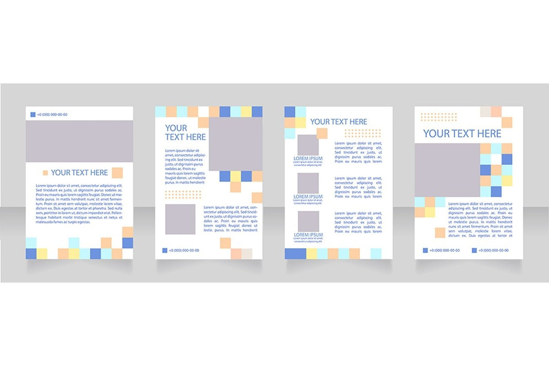 Universal blank brochure layout design bundle