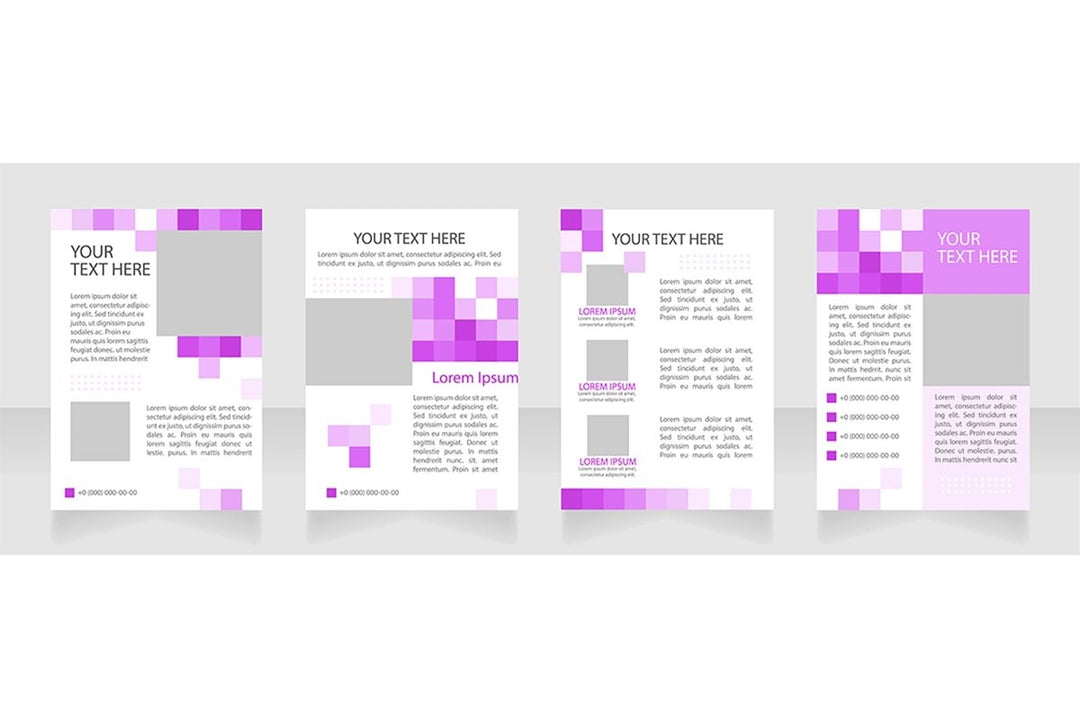 Universal blank brochure layout design bundle