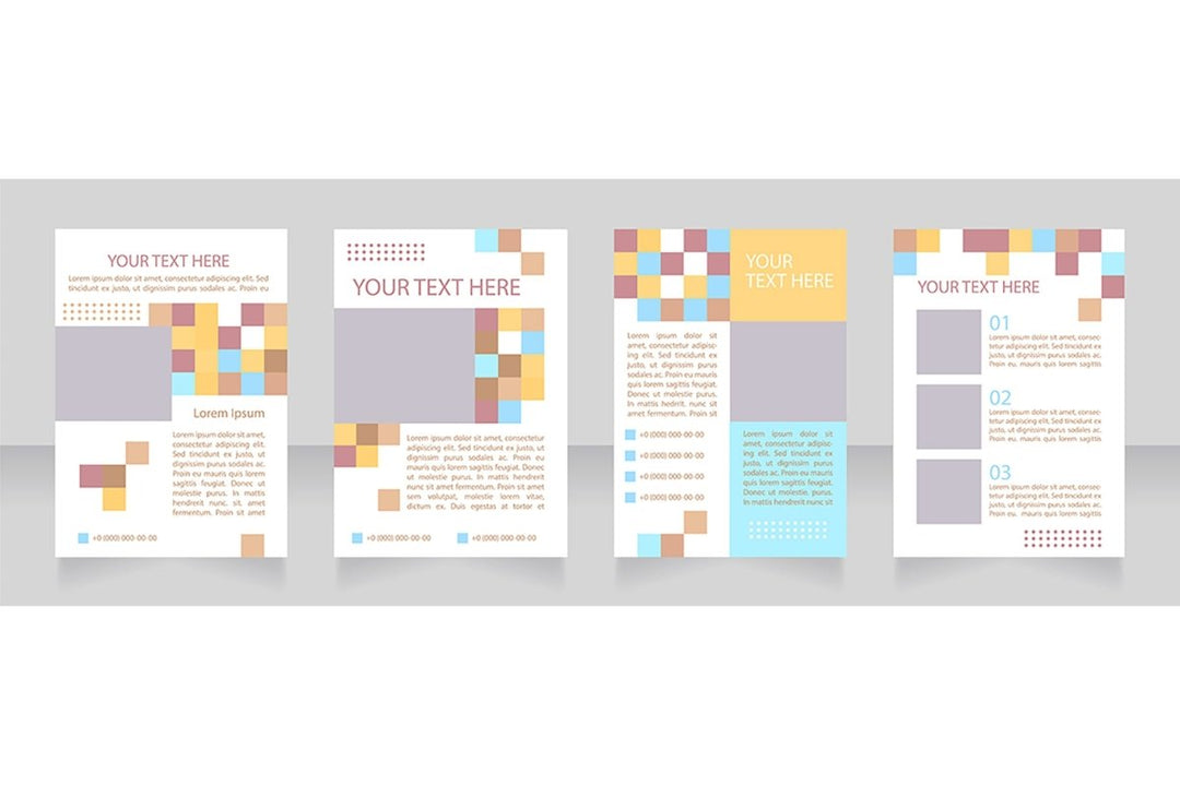 Universal blank brochure layout design bundle