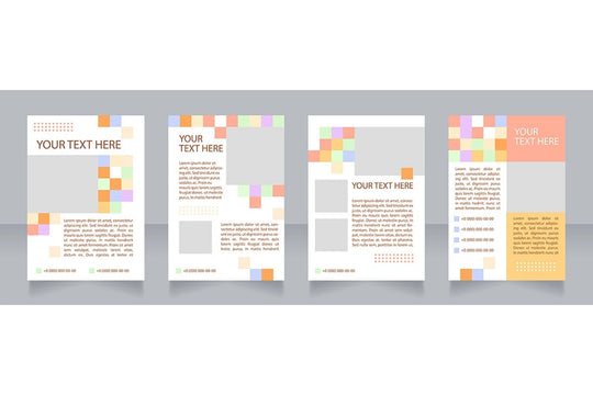 Universal blank brochure layout design bundle